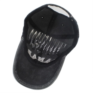 Macro view of cotton baseball cap interior featuring breathable sweatband and internal seams