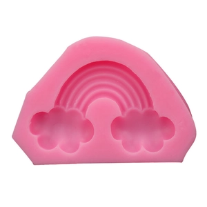 Rainbow and cloud silicone mold for DIY crystal epoxy resin and handmade clay crafts
