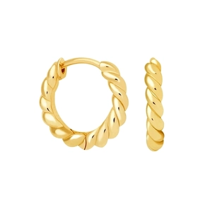 Minimalist Twisted Rope Hoop Earrings With 925 Sterling Silver Earring Post Vintage Geometric Copper Jewelry For Women