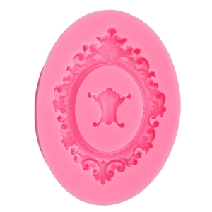 Stampo Silicone Cornice Foto Rilievo Barocco Specchio Vintage Decorazione Torta Fondant Cioccolato Argilla DIY