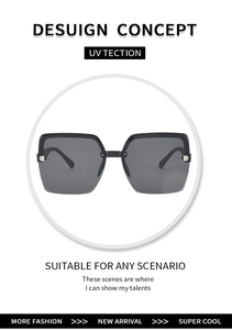 Detailed macro view of the metal D-shape hinge decoration on these square sunglasses