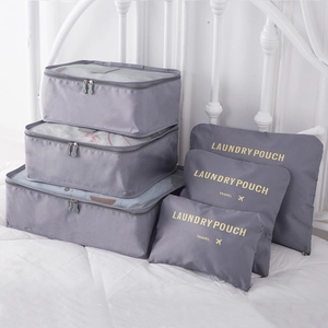Travel Luggage Organizer Bags Waterproof Oxford Cloth Packing Cubes Laundry Pouches Portable Clothing Sorting Pouches For Vacation