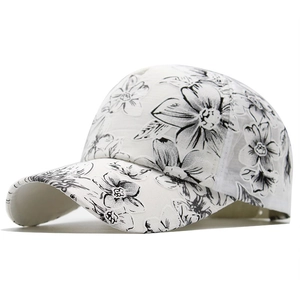 Cappello Da Baseball Donna Ricamo Floreale Pizzo Cotone Traspirante Protezione Solare Aperto Moda Leggero