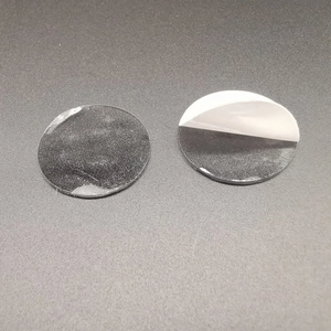 Waterproof 1cm round clear double-sided adhesive dots with peelable white backing