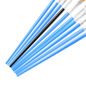 Colorful nylon hair paint brushes for kids' digital oil painting and detailed art work