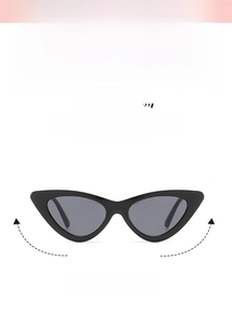 Cat-Eye-Sonnenbrille mit UV-Schutz, leichtem Rahmen und gesichtsformendem Design im Detail