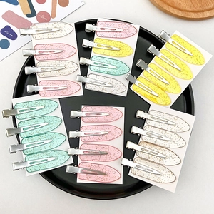 Creaseless Hair Clips No Trace Duckbill Hairpin Alloy Resin For Makeup Hair Styling Macaron Colors Women Girls