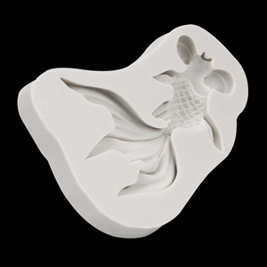 Moule En Silicone De Poisson Rouge Forme De Carpe Koï Décoration De Gâteau Fondant Bricolage Résine Pendentif