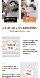Macro detail of thick polyester mesh laundry bags showing coarse and fine weave texture