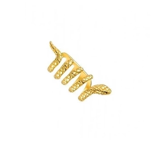 Women Creative Minimalist Multi Layer Snake Cuff Earrings Copper Plated Non Piercing Ear Clip Animal Shape Fashion Jewelry