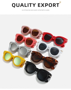 Detailed view of vintage chunky frames in multiple colors and textures for sunglasses