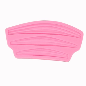 Fondant Cake Border Silicone Mold Ribbon Lace Wavy Texture DIY Baking Sugarcraft Chocolate Decoration Tool Pink