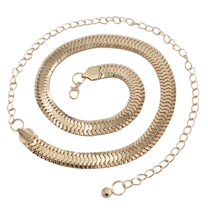 Chaîne de taille dorée élégante pour femme avec extension réglable et pendentif en perle