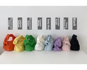 Collection de sacs à main à cordon en huit couleurs de tissu vives pour le printemps