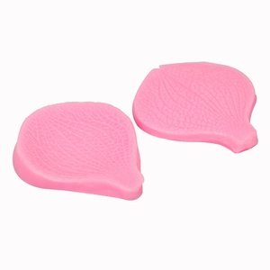 Stampo in silicone a forma di foglia rosa con venature per decorazioni torte fai da te