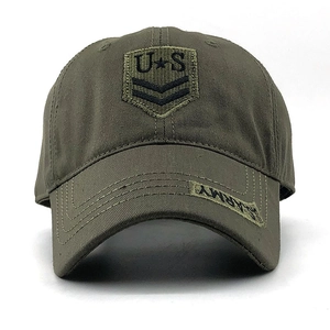 Casquette de baseball tactique US Army vert olive avec broderie et écusson étoile