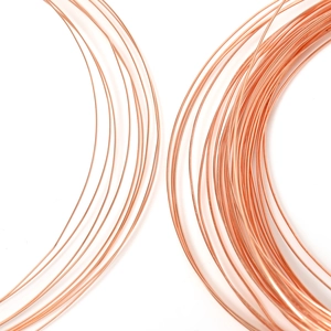 Rose gold copper wire rolls for DIY jewelry making and handmade beaded crafts