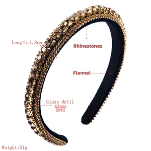 Detailed macro view showing the 1.8cm width and sparkling champagne rhinestone inlay