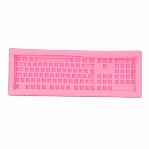 Keyboard Shape Silicone Mold For Fondant Chocolate Candy Cake Decorating DIY Clay Resin Craft Non-Stick Flexible