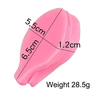 Stampo in silicone rosa a forma di foglia per decorazione torte e fondente
