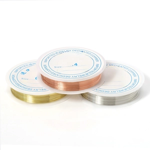 0.4mm copper wire set in rose gold, light gold, and silver for DIY jewelry making