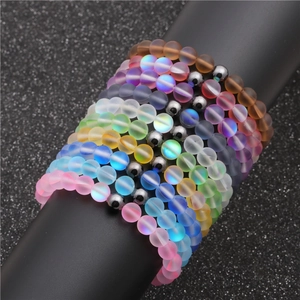 Moonstone Hematite Beaded Bracelet Copper Spacer Healing Energy Jewelry Gift For Men Women