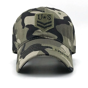 Casquette de baseball camouflage US Army avec broderie étoile et visière pare-soleil