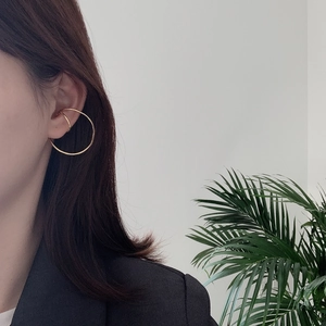 Minimalist 925 Sterling Silver Horseshoe Ear Clip Non Pierced 18K Gold Plated U Shaped Ear Cuff For Women Vintage Style