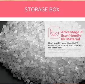 Eco-friendly semi-transparent PP plastic granules for manufacturing durable storage boxes
