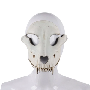Halloween 3D Sheep Bone Skull Mask PU Foam Realistic Animal Skeleton For Cosplay Carnival Masquerade Party Props