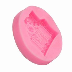 Pink silicone castle mold for creative cake decorating and DIY fondant crafts