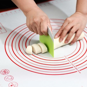Silicone Baking Mat Platinum Silicone Kneading Pad With Measurements Non-Stick Heat Resistant Pastry Pizza Dough Kitchen Tool