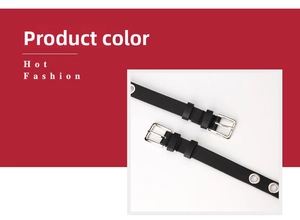 Détails de la ceinture punk en similicuir noir avec œillets métalliques et boucle ardillon