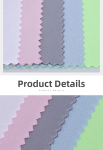 Macro shot of colorful microfiber jewelry polishing cloths with zigzag edges for cleaning