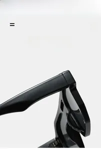 Detail of high-quality metal hinges on black irregular sunglasses with elastic material