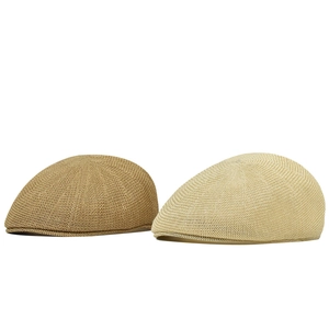 Breathable mesh ivy caps in tan and cream colors for summer sun protection