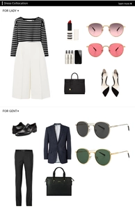 Fashion lookbook showing retro round metal sunglasses styled for both men and women