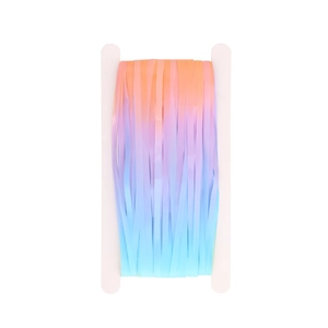 Macaron gradient fringe curtain on spool for birthday party and photoshoot backdrop