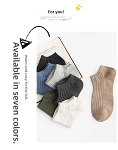 Detailed view of ribbed knit ankle socks in various earth tones on a white background