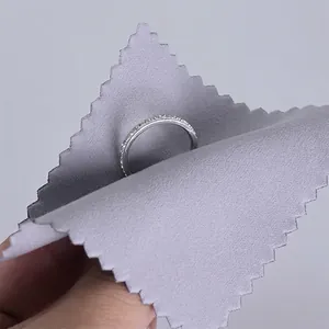 Jewelry Polishing Cloth Soft Microfiber Silver Cleaning Wipe For Watches Rings Necklaces Anti Tarnish Fabric