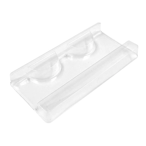 50pcs clear plastic eyelash trays for professional lash packaging and storage