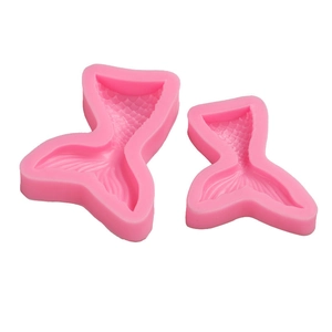 Moule en silicone queue de sirène pour décoration de gâteau fondant et chocolat fait maison