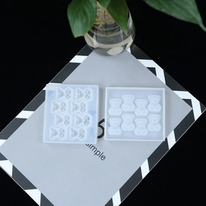 Translucent silicone bear mold for DIY resin, aromatherapy plaster, and baking projects
