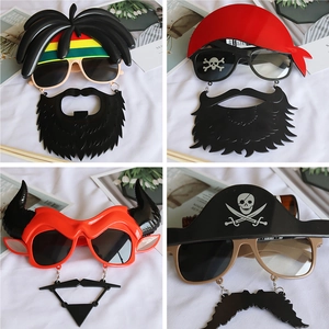 Grappige Partybril Met Baard Halloween Piraat Kapitein Schedel Kostuum Accessoires Masquerade Nieuwigheid Decoraties
