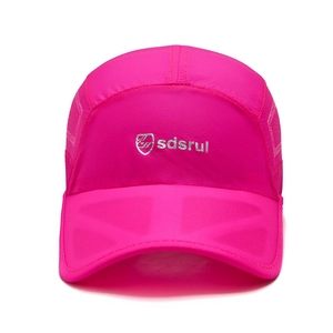 Breathable quick-dry rose pink mesh baseball cap for outdoor sun protection