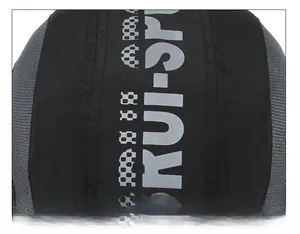 Detail of the quick-dry breathable mesh and RUJ-SP letter printing on the sport cap