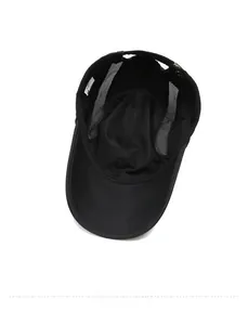 Detail of internal mesh structure and adjustable strap of the breathable quick-dry sports cap