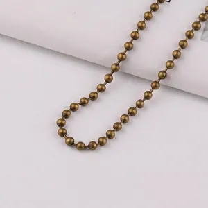 Retro bronze 3.2mm ball chain necklace for jewelry making and accessory tags