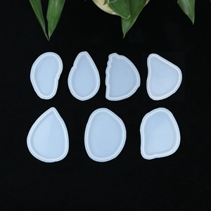 Silicone Mold For Resin Casting Tag Pendant DIY Jewelry Making Mirror Surface Irregular Translucent Epoxy Craft Tool For Handmade Decoration