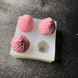 3D Erdbeere Silikonform DIY Backwerkzeug Für Fondant Kuchen Schokolade Dessert Dekoration Duftkerze Gips Handwerk